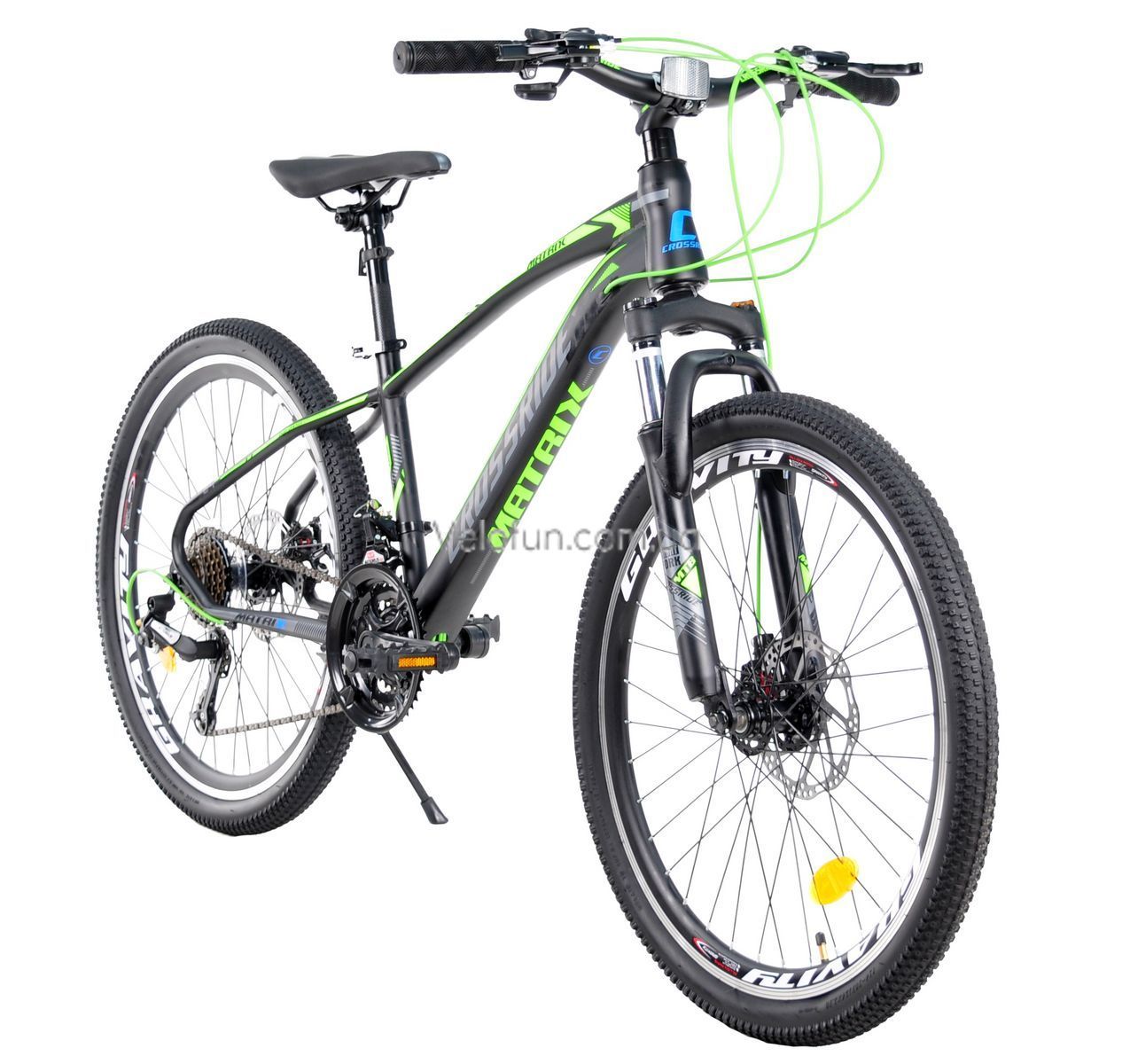 Горный Велосипед Crossride Matrix 24" 2026 салатовый + подарок