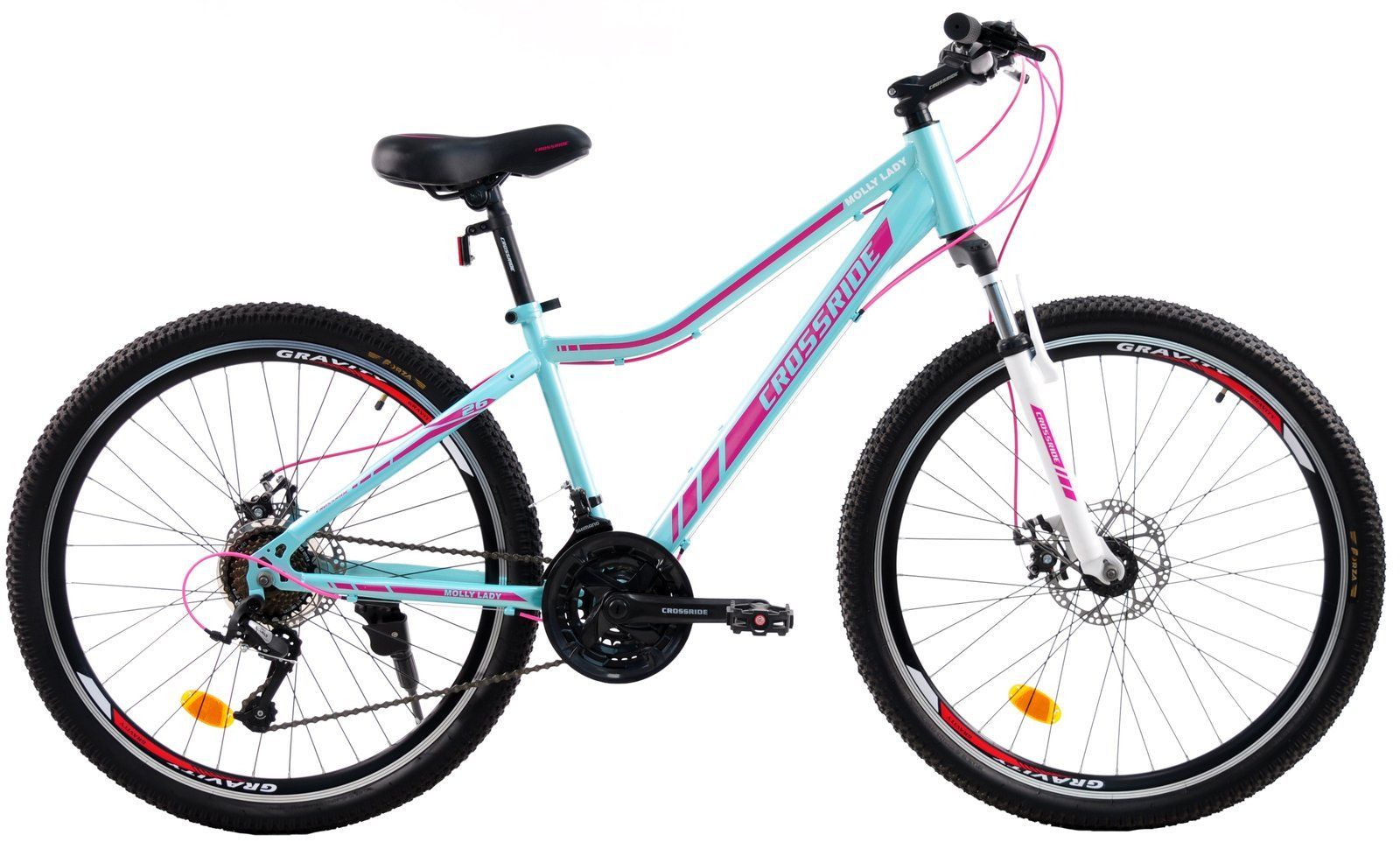 Велосипед Crossride Molly Lady 26" 2026 бірюзовий + Подарунок