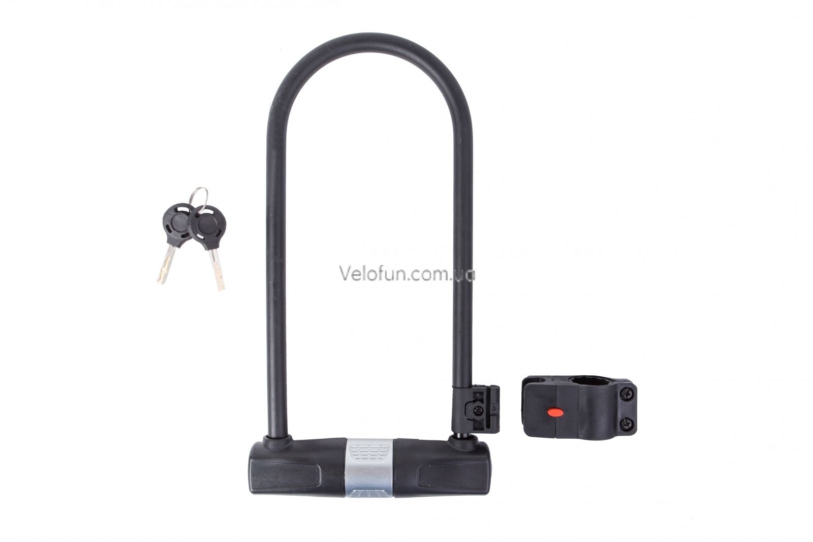 Замок U-Lock PY 6001 на ключе 115mm*265mm черный