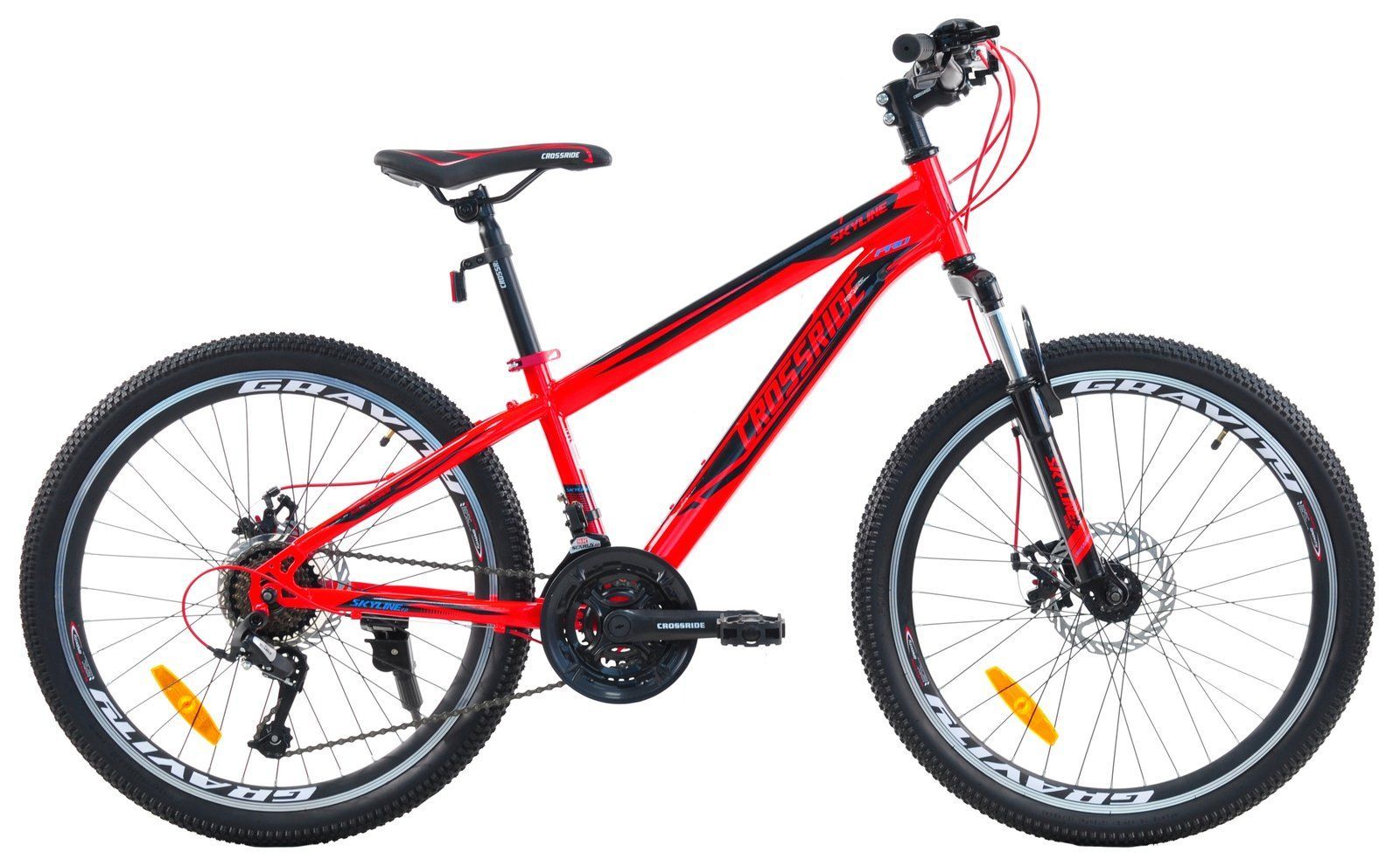 Велосипед Crossride Skyline 2.0 24" 11" 2026 червоний
