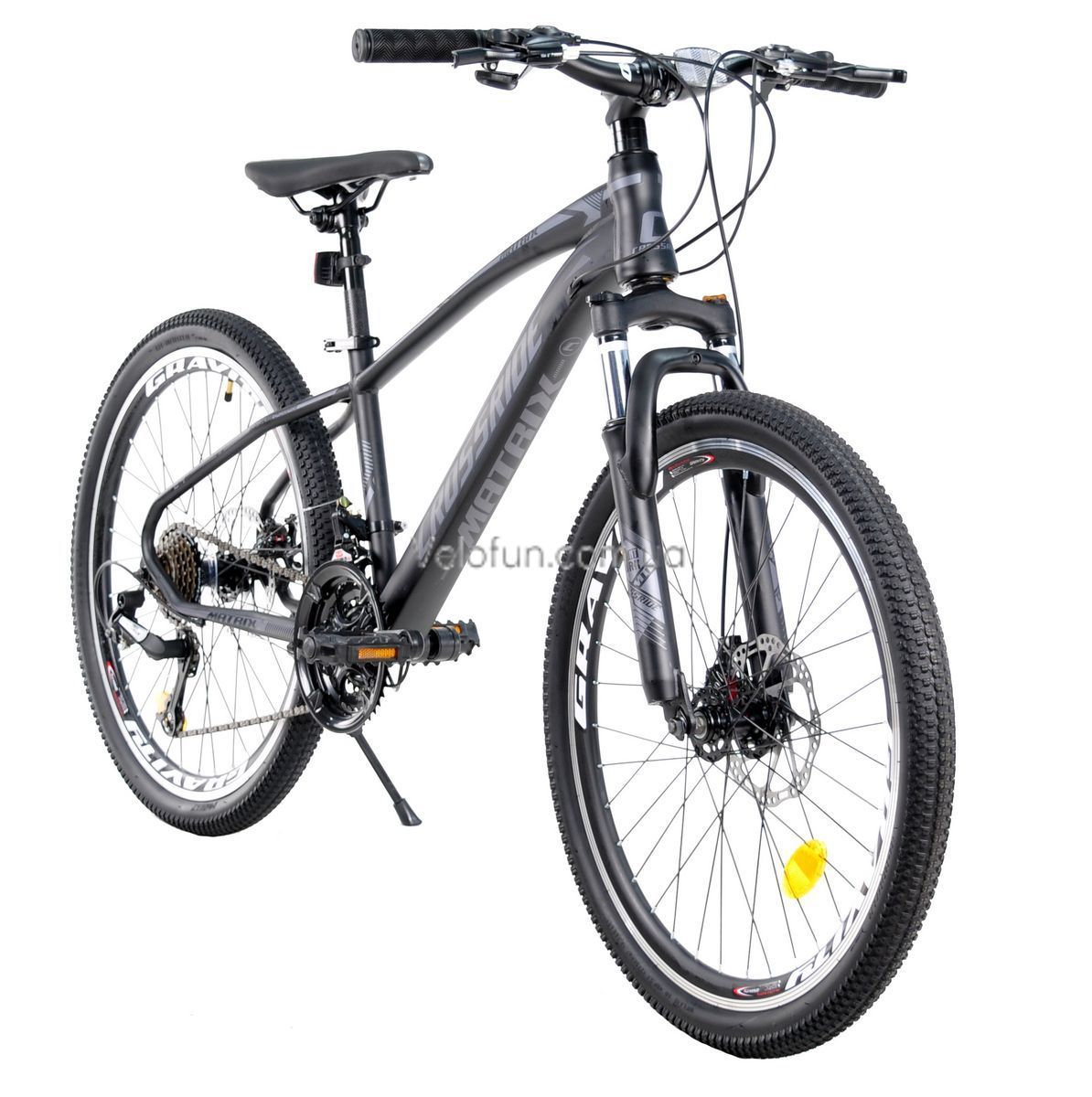 Горный Велосипед Crossride Matrix 24" 2026 черный + подарок