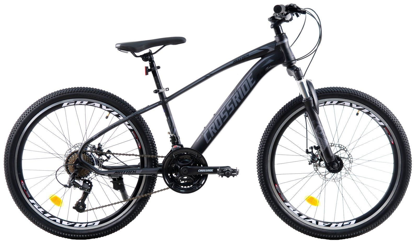 Горный Велосипед Crossride Matrix 24" 2026 черный + подарок