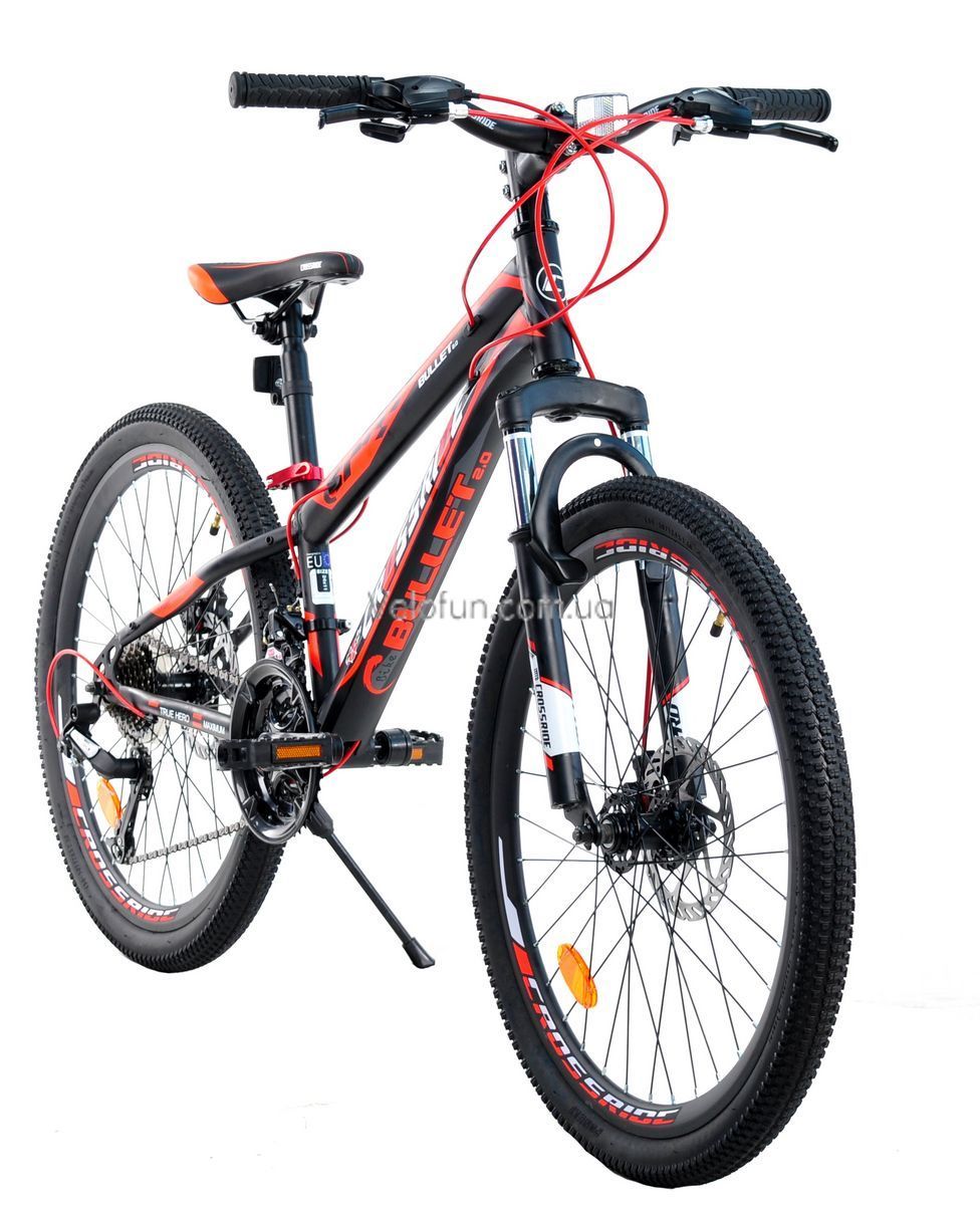 Велосипед Crossride Bullet 2.0 24" 11" червоний + подарунок