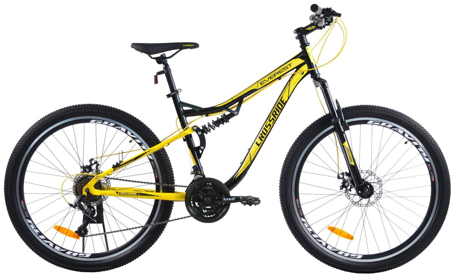 Гірський Велосипед Crossride Everest 27.5" 2026 жовтий