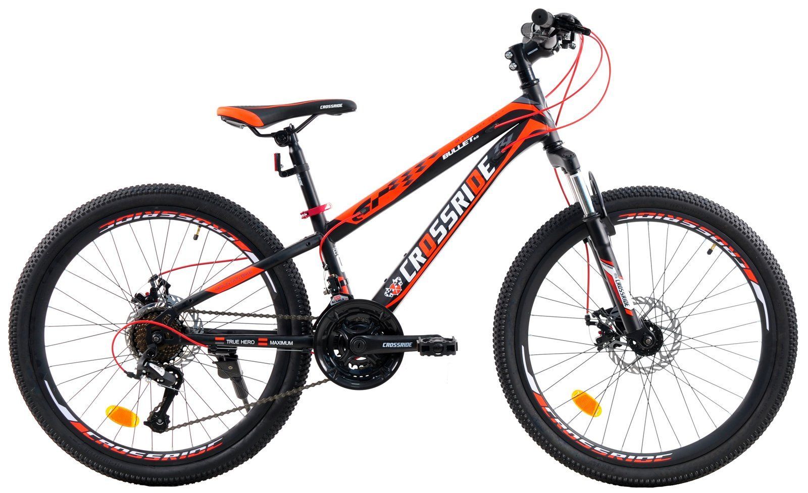 Велосипед Crossride Bullet 2.0 24" 13" червоний + подарунок