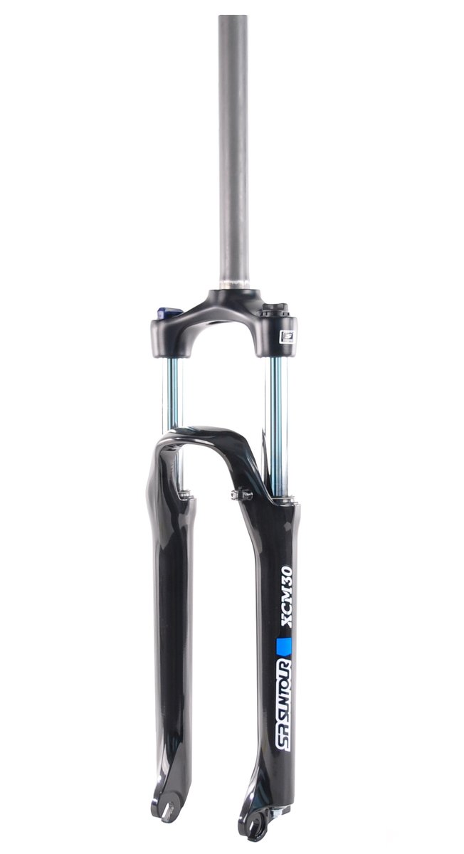 Вилка SR Suntour 26 XCM DISK, 1-1/8'x260мм, хід:120мм, чорна