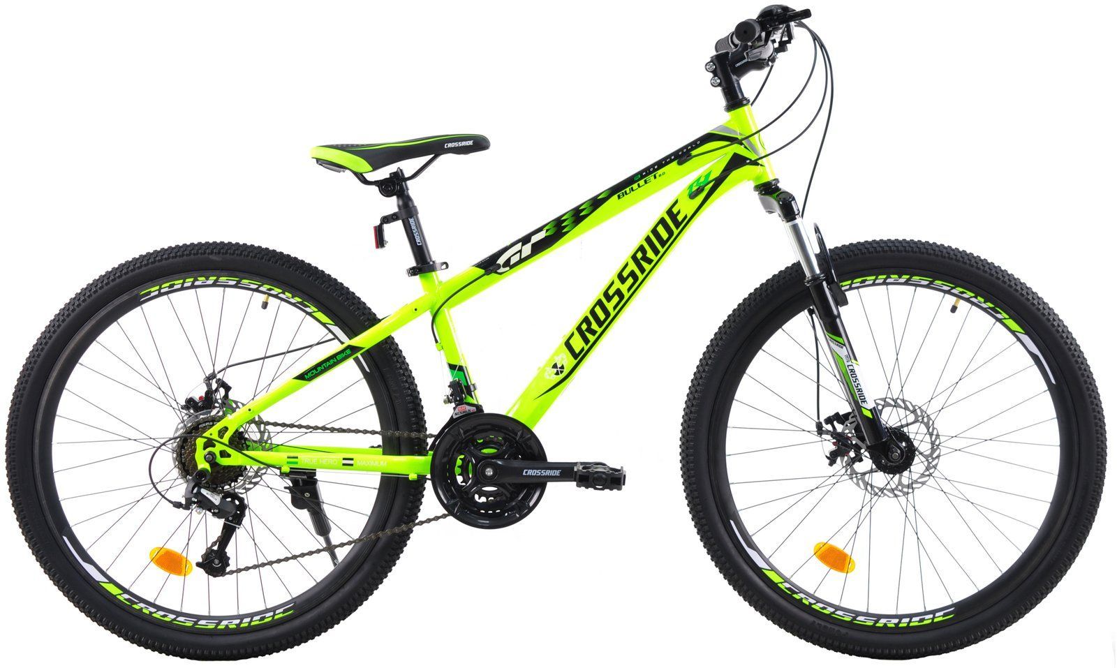 Велосипед Crossride Bullet 2.0 26" салатовий + подарунок