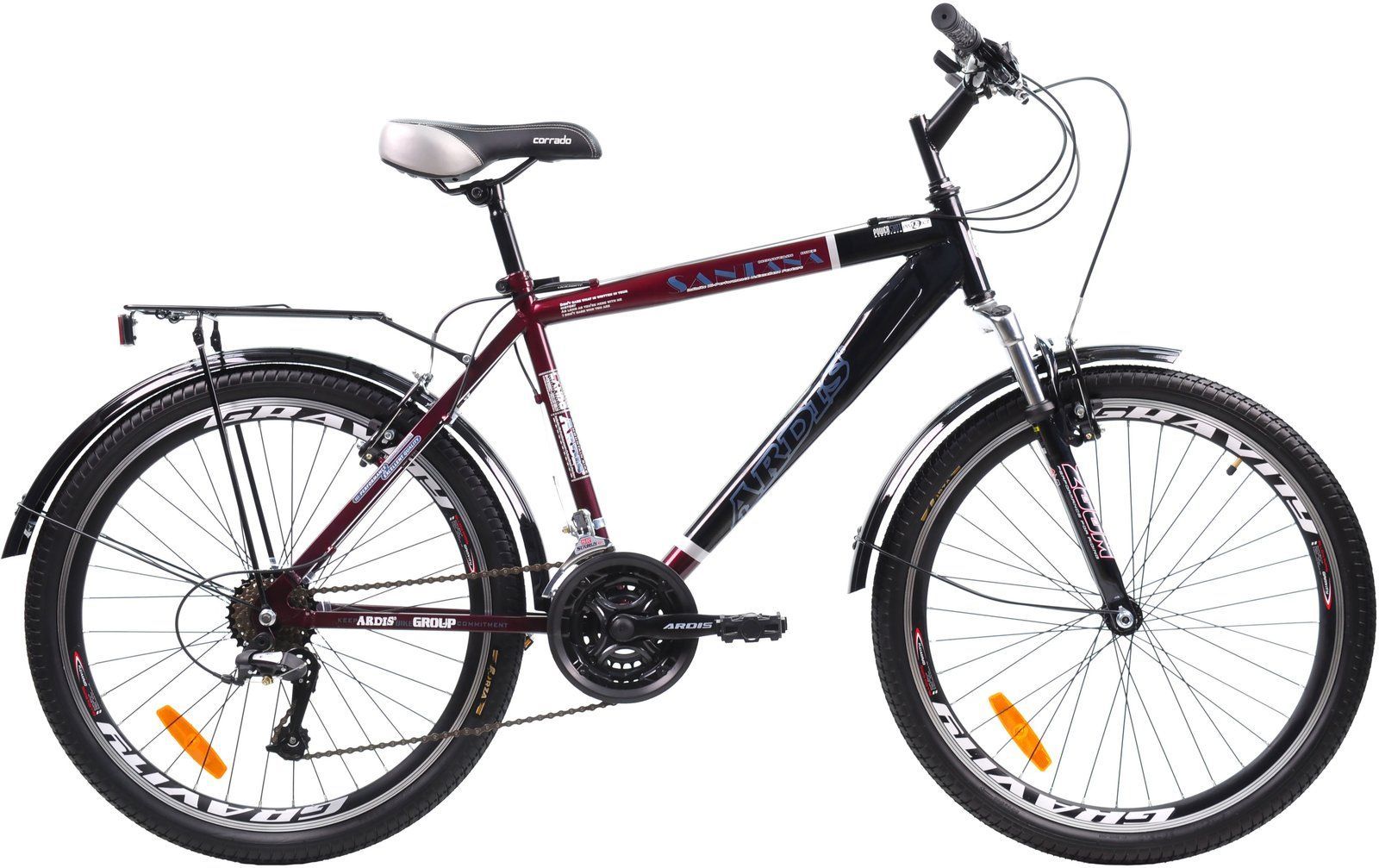 Велосипед Ardis Santana 24" 2026 серо-красный