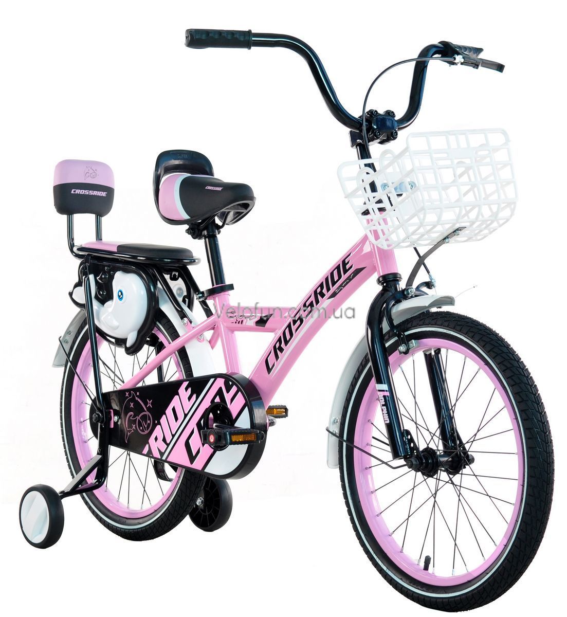 Дитячий Велосипед Crossride Dolphin 18" рожевий