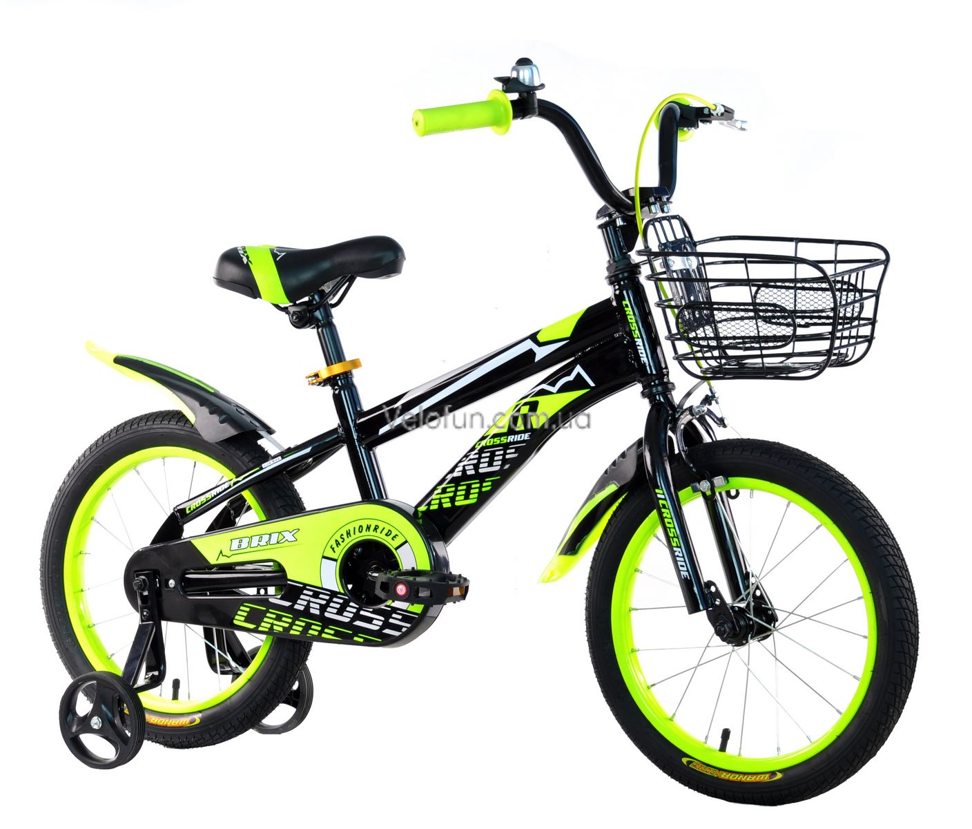 Велосипед Crossride Brix 16" 2024 жовтий