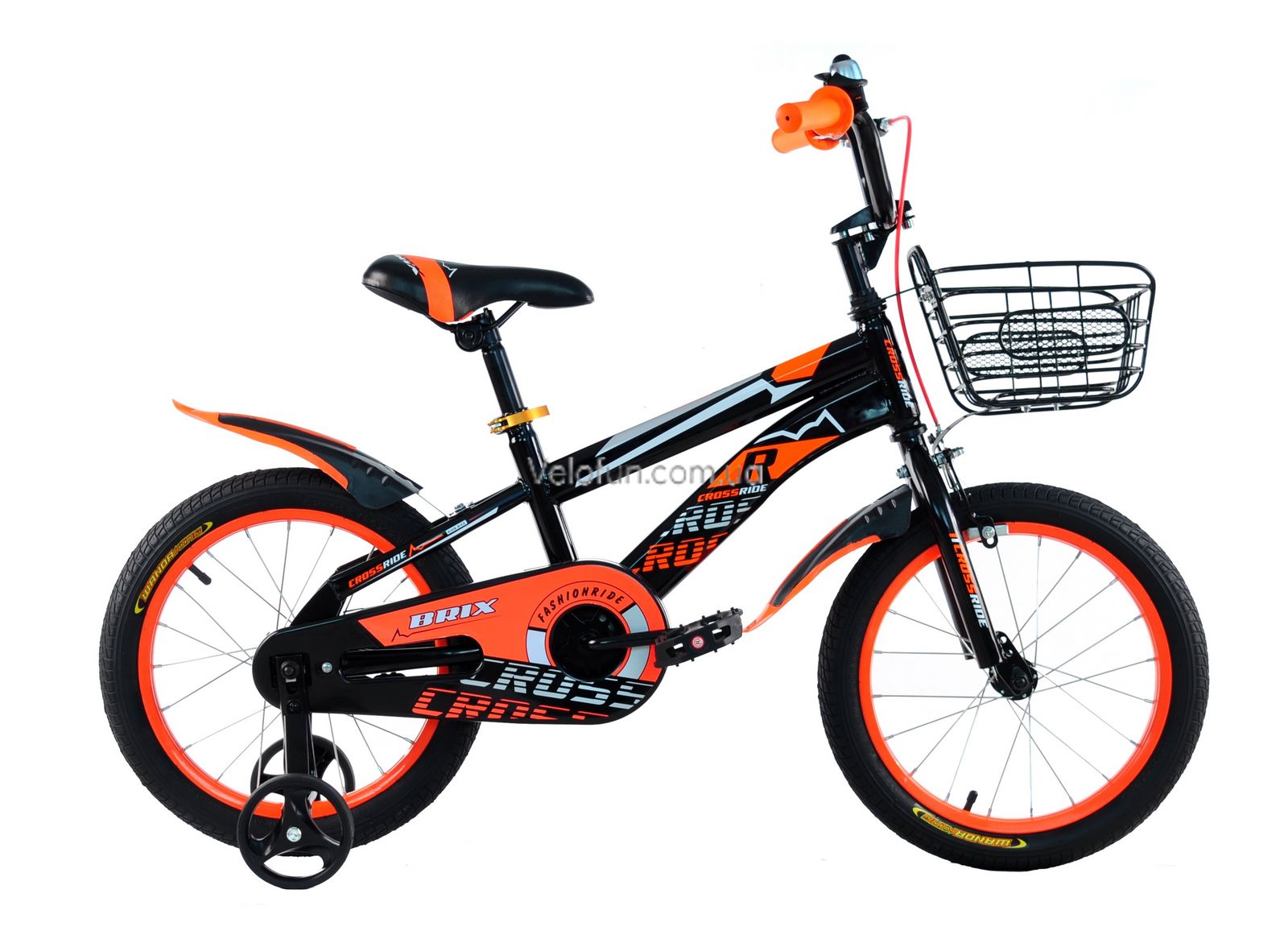 Велосипед Crossride Brix 16" 2024 помаранчевий