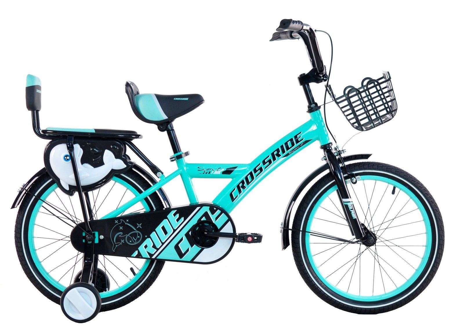 Дитячий Велосипед Crossride Dolphin 18" бірюзовий