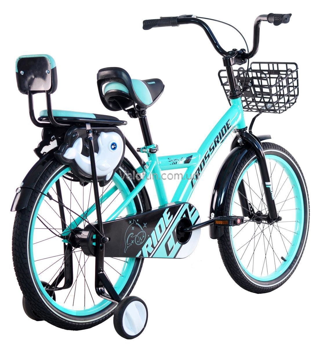 Дитячий Велосипед Crossride Dolphin 20" бірюзовий