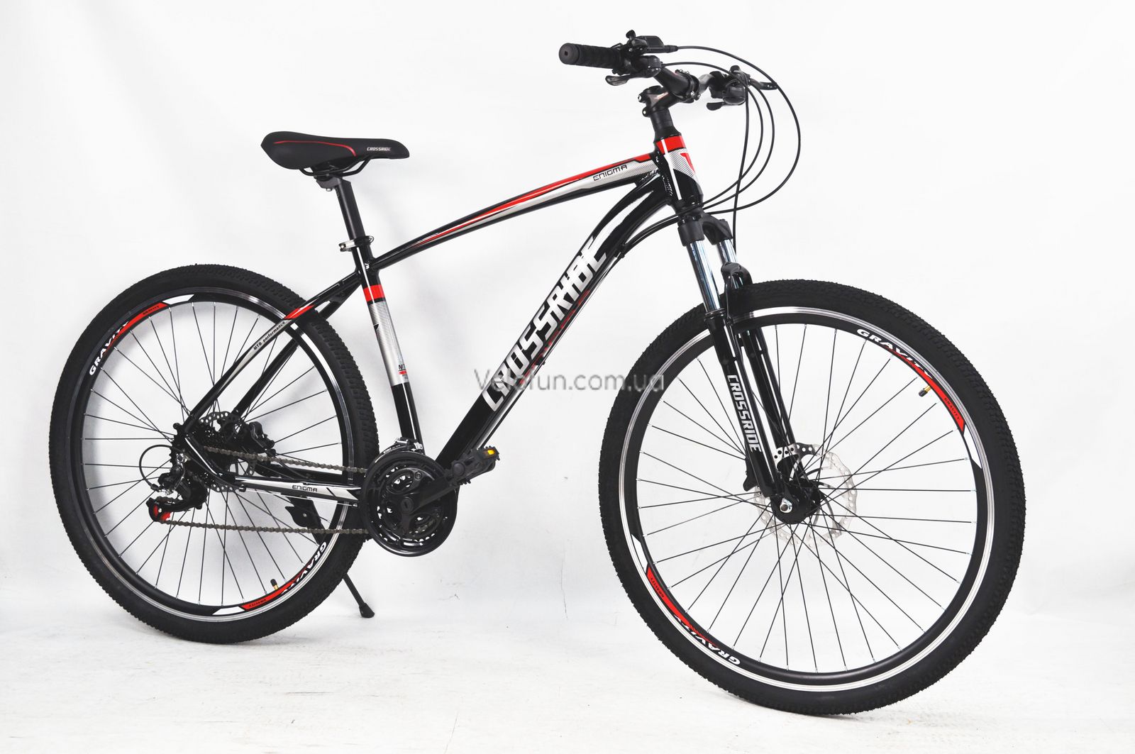 Горный велосипед Crossride Enigma 29" (gidro) чёрно-красный