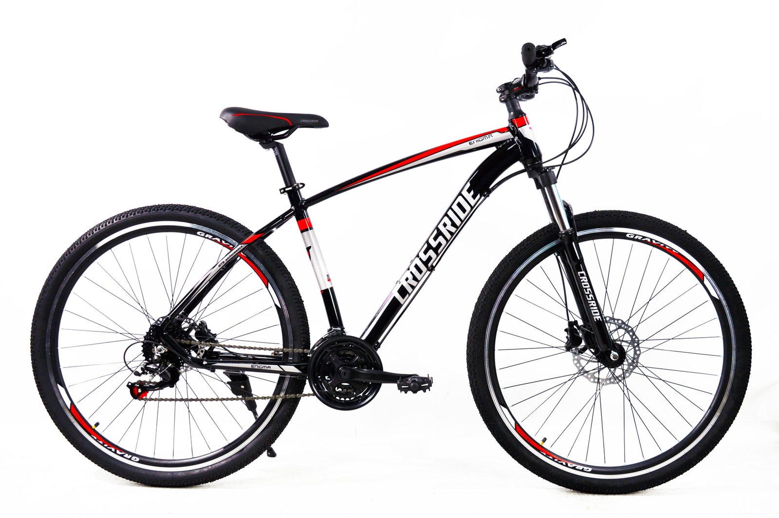 Горный велосипед Crossride Enigma 29" (gidro) чёрно-красный