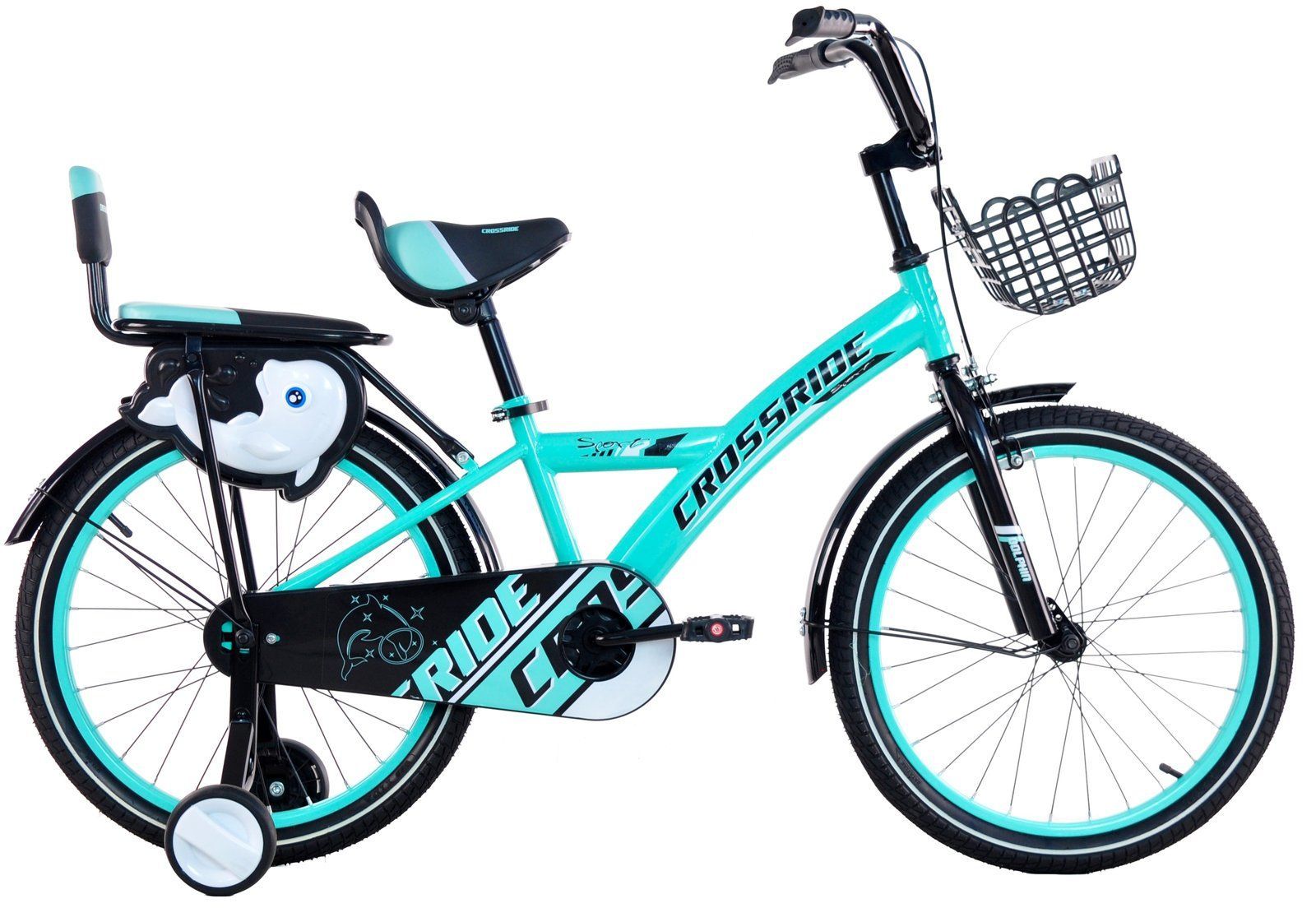 Дитячий Велосипед Crossride Dolphin 20" бірюзовий