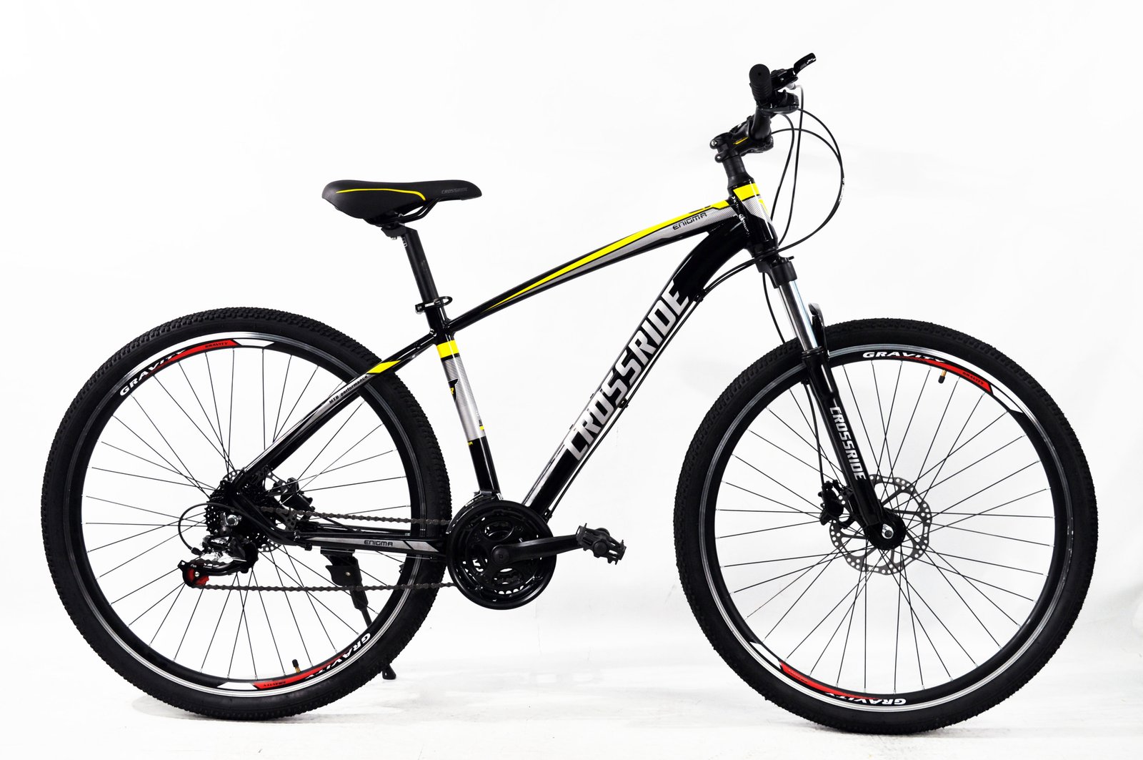 Горный велосипед Crossride Enigma 29" (gidro) чёрно-жёлтый