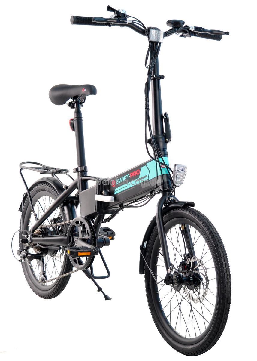 Електровелосипед Складний SWIFT.PRO "ROCK008" E-BIKE 20" 250W чорний