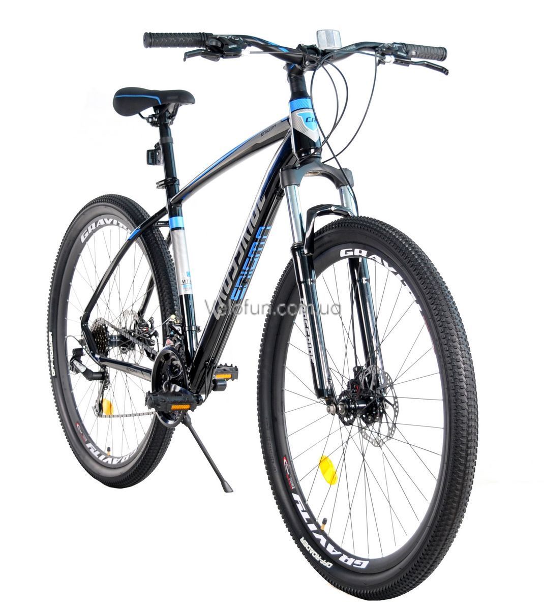 Гірський велосипед Crossride Enigma ECO 29" 2026 чорно-синій + Подарунковий Набір