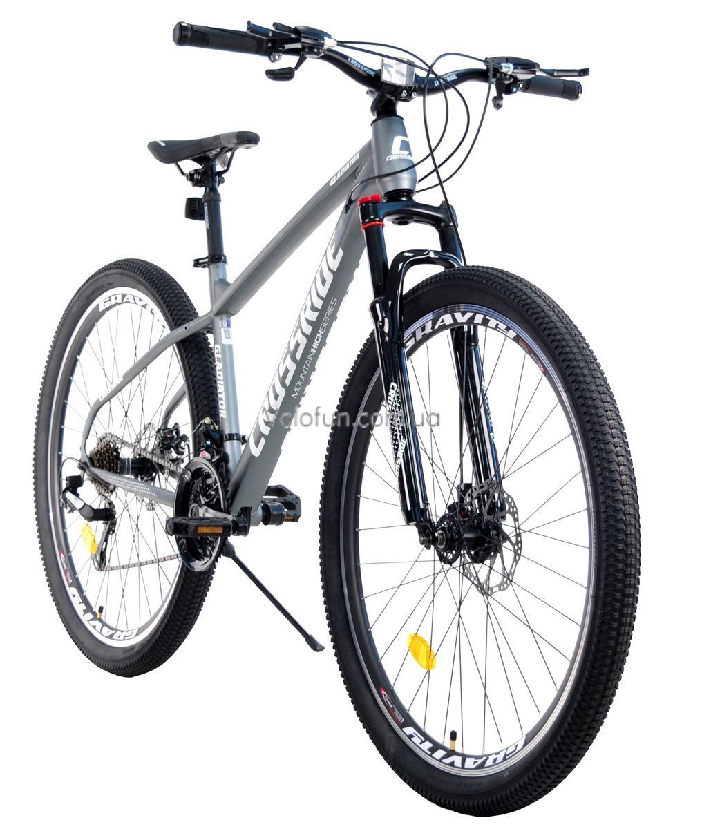 Велосипед Crossride Gladiator 29" 17" 2026 сірий + подарунок