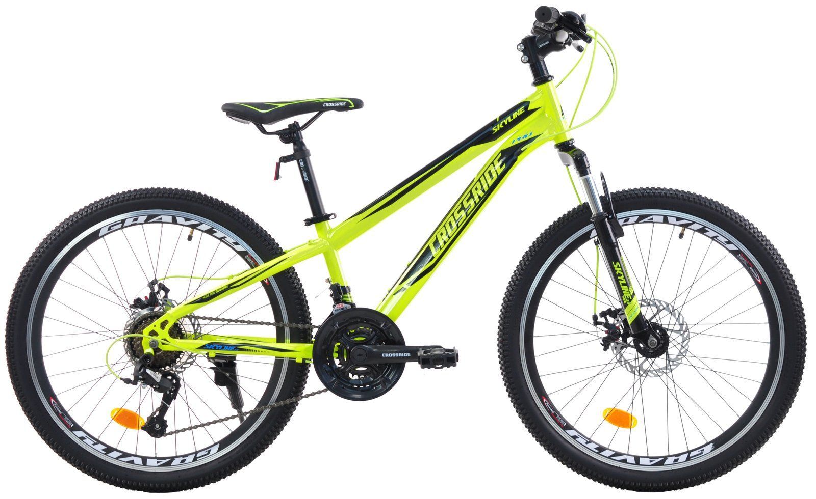 Велосипед Crossride Skyline 2.0 24" 13" 2026 жовтий
