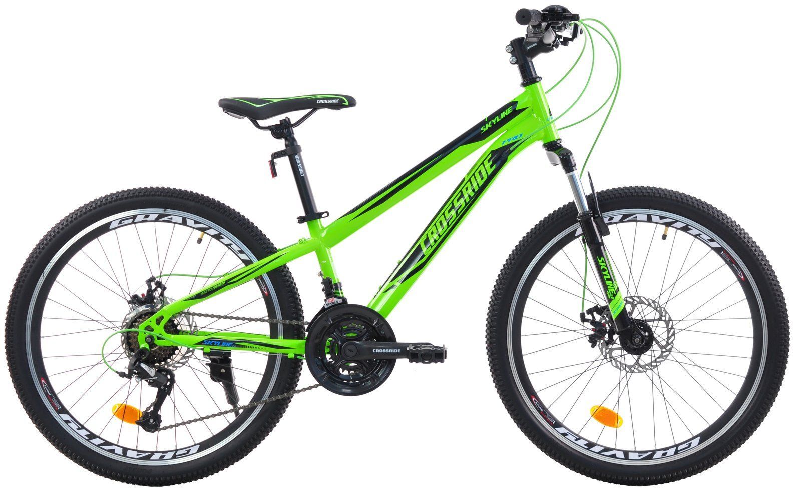 Велосипед Crossride Skyline 2.0 24" 11" 2026 салатовий